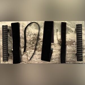 Assorted Black Velvet Chokers (4)